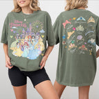 Retro Disney Princess Shirt, Coquette Princess Aesthetic Tee, Disney World Group Trip, Matching Family, Magic Kingdom Castle Vacation Shirt 6