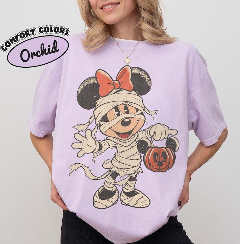 Retro Mickey and Minnie Mummy Shirt, Not So Scary Halloween Party 2026 Tee, Disneyland Family Matching Trip, Disney Halloween Group Shirt 6