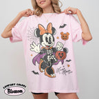 Retro Mickey Minnie Halloween Shirt, Disney Spooky Season Couple Tee, Mickey Ghost Minnie Ghost, Matching Family Halloween Party Shirts 6