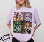Retro Disney Villains Shirt, 90s Ursula Evil Queen Cruella Tee, Spooky Season Halloween, Family Trip, Disneyland Disney World Villains Tee 6