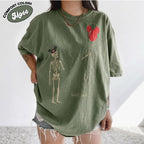 Funny Disney Skeleton Lost Balloon Shirt, Disneyland Family Tee, Disney World Gift, Halloween Humor, Gothic Skeleton Christmas Gift Shirt 6