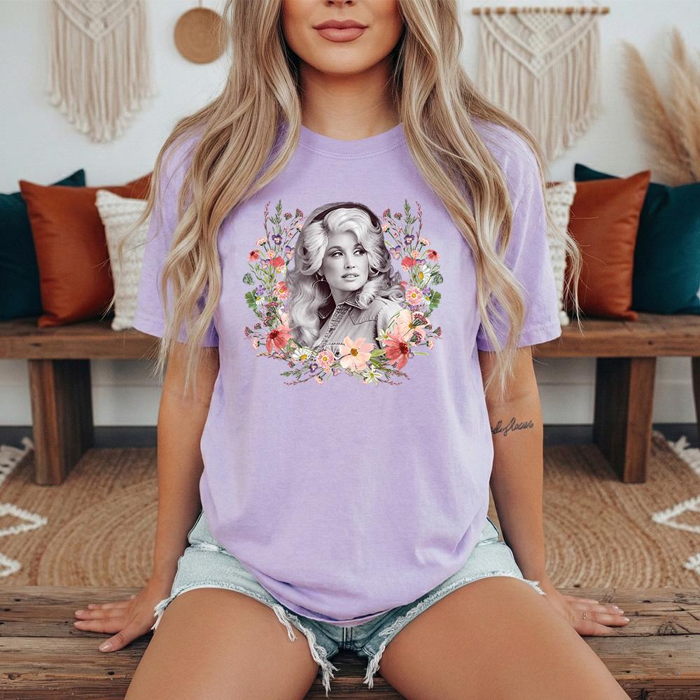 Dolly Parton Wildflowers - Comfort Colors, RIP Dolly Memorial Shirt, Country Music Legend Tribute Tee, In Loving Memory Dolly Parton Shirt 6