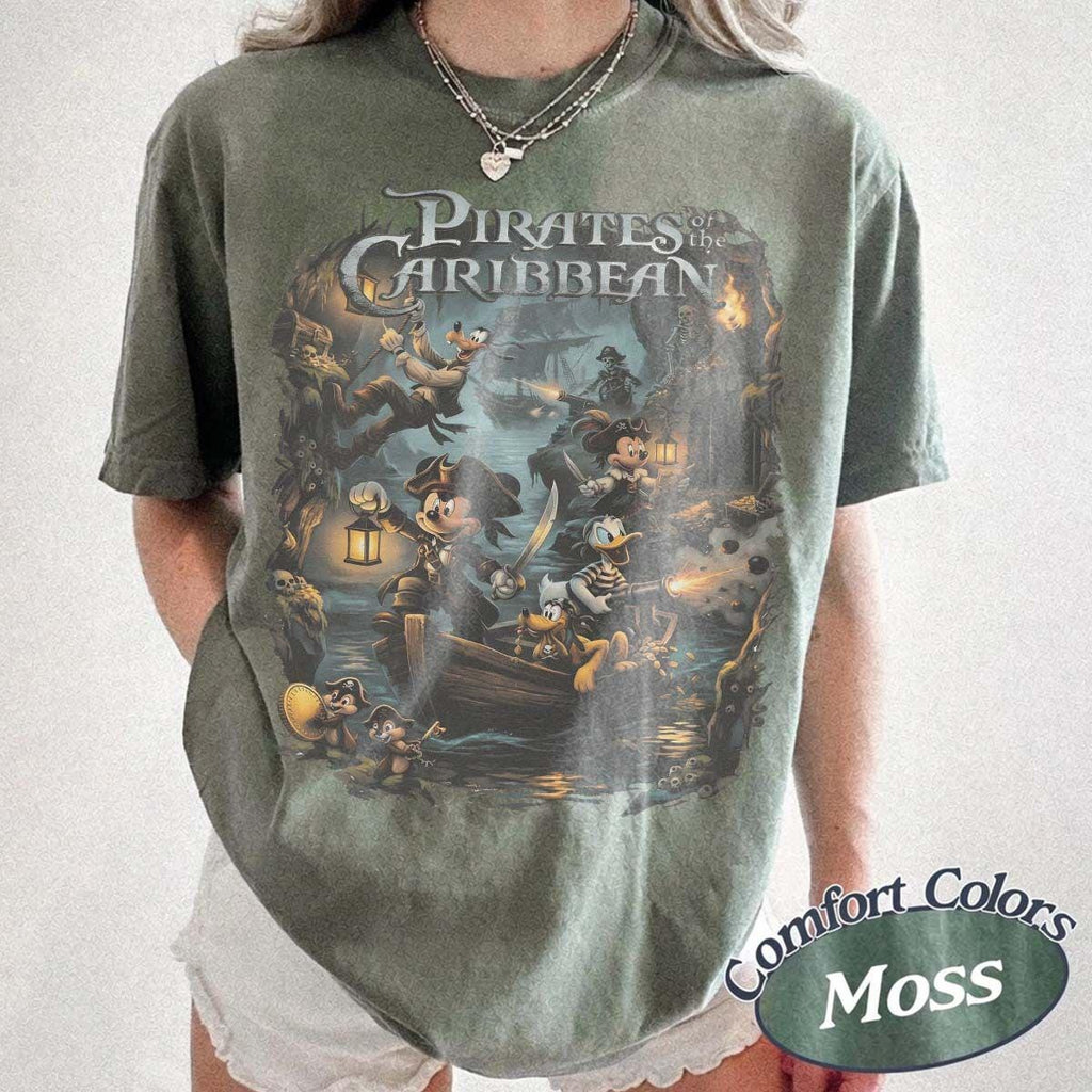 Retro Disney Mickey Pirates Caribbean Shirt, Yo Ho Pirate Life Ride Tee, Disneyland Pirate Night, Family Cruise Trip 2026 Disney Shirt Tee 7