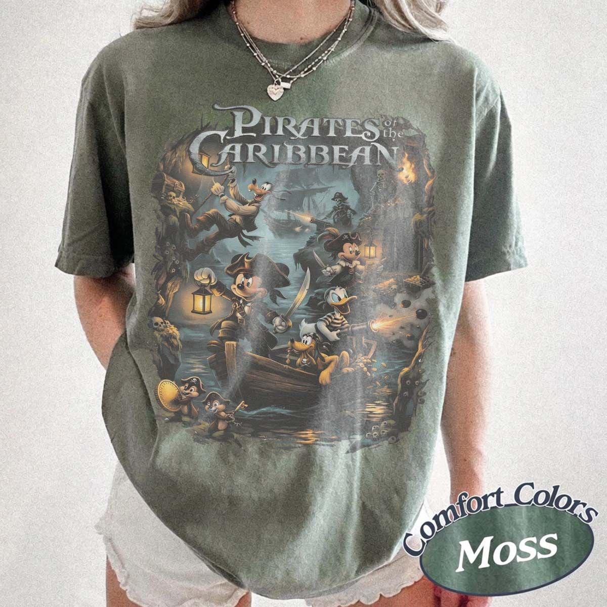 Retro Disney Mickey Pirates Caribbean Shirt, Yo Ho Pirate Life Ride Tee, Disneyland Pirate Night, Family Cruise Trip 2026 Disney Shirt Tee 7