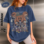 Disney Halloween Pumpkin Shirt, Mickey and Friends Trick or Treat Tee, Vintage Spooky Season, Family Matching Vacation, Disneyland 2026 7