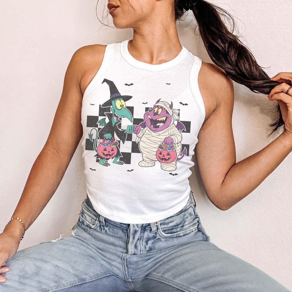 Vintage Disney Hercules Pain and Panic Halloween Shirt, Funny Mummy Tee, Checkered Spooky Season, Hercules Characters Halloween Costume Tee 7