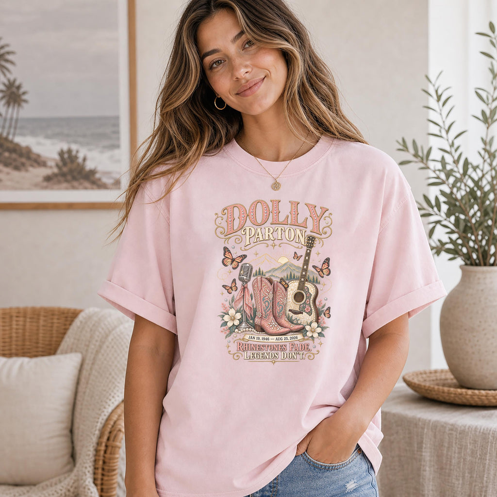 Dolly Parton Memorial T-Shirt, Rhinestone Cowgirl Country Music Tribute Tee, 1946–2026 7