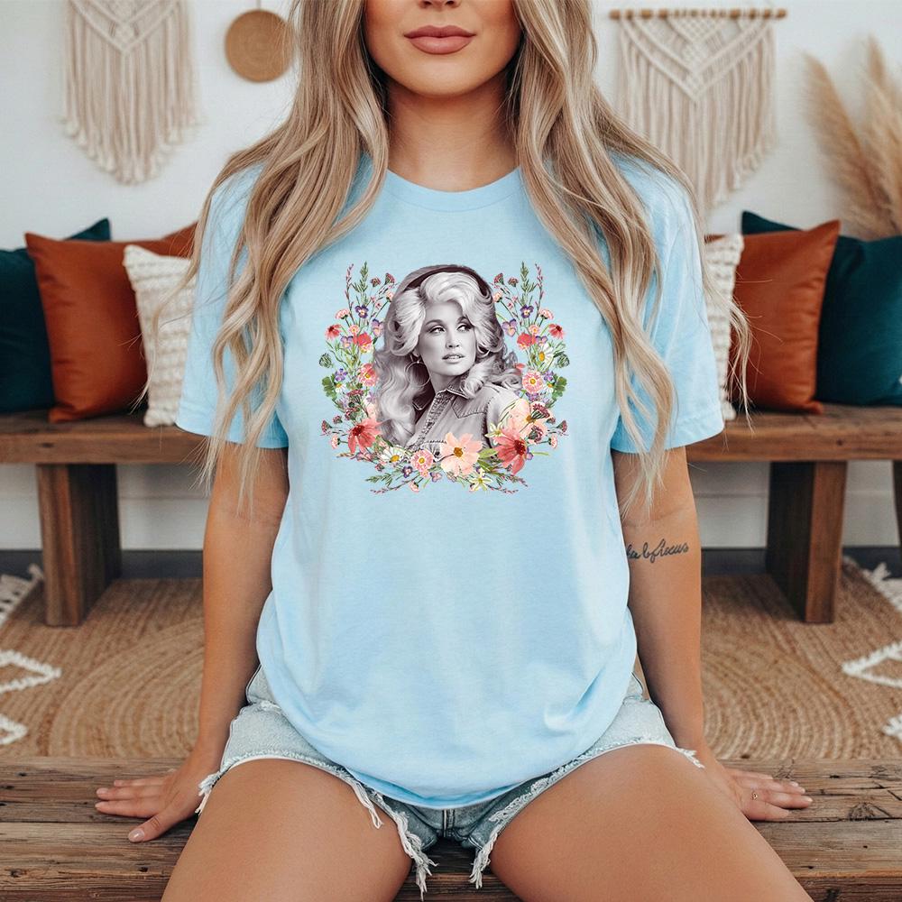 Dolly Parton Wildflowers - Comfort Colors, RIP Dolly Memorial Shirt, Country Music Legend Tribute Tee, In Loving Memory Dolly Parton Shirt 7