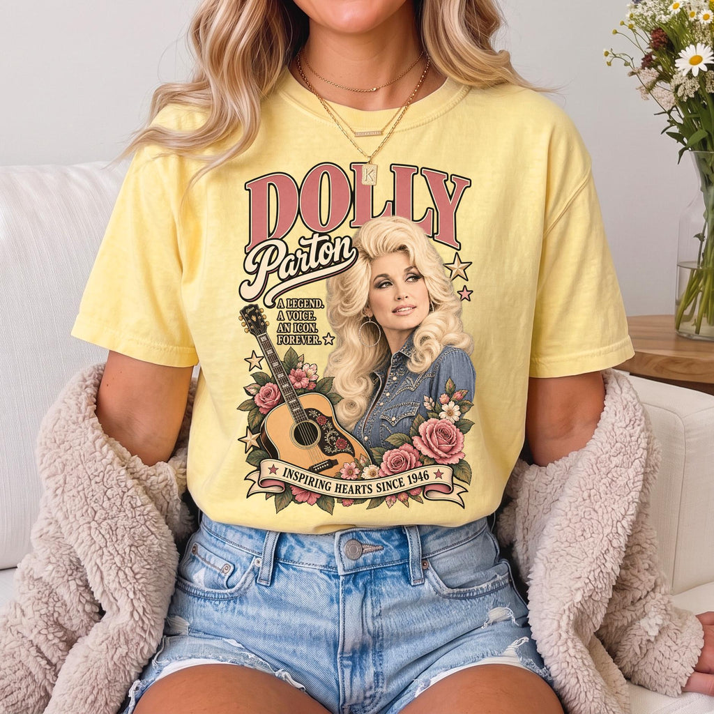 Vintage Dolly Parton Shirt, Country Music Graphic Tee, Nashville Western T-Shirt, 70s Retro Cowgirl Style, Concert Outfit, Music Fan Gift 7