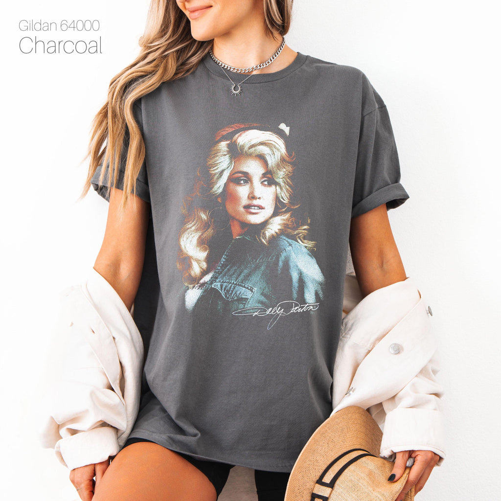 Dolly Parton Signature Vintage Graphic Shirt, Retro Country Music T Shirt, Dollywood Sweatshirt, Dolly Toddler Shirt, Kids Youth Tee 8