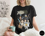 Retro Disney Star Wars Shirt, Mickey and Friends Jedi Tee, Sci-Fi Graphic, Family Vacation Outfit, Funny Star Wars Gift for Disney Fans 8