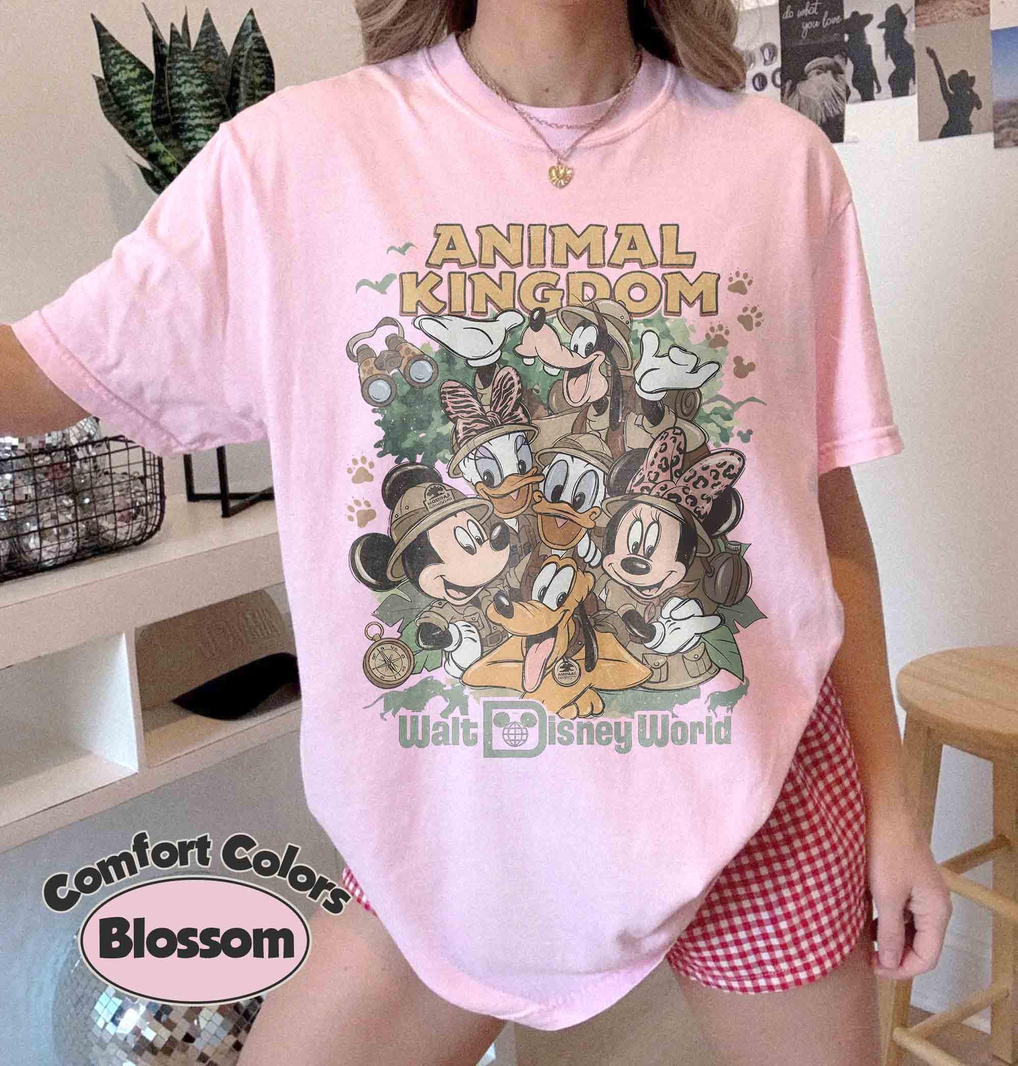 Retro Disney Mickey & Friends Animal Kingdom Shirt, Let's Get Wild Safari Tee, Walt Disney World Family Trip, Matching Disneyland Shirt 8