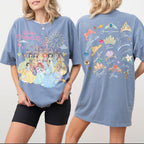 Retro Disney Princess Shirt, Coquette Princess Aesthetic Tee, Disney World Group Trip, Matching Family, Magic Kingdom Castle Vacation Shirt 8