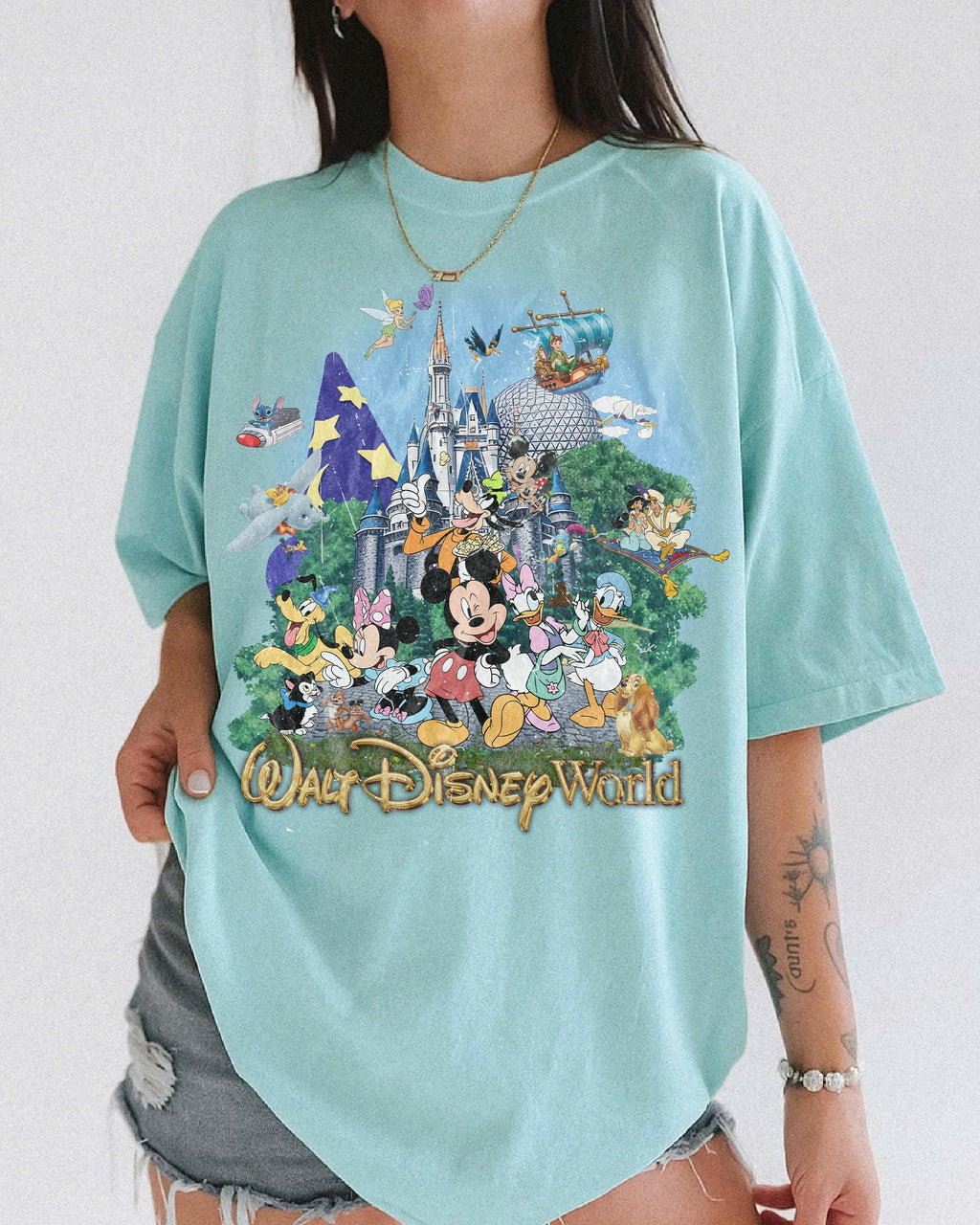 Vintage 90s Walt Disney World Shirt, Retro Magic Kingdom Tee, Mickey and Friends, Disney Family Trip 2026, Matching Vacation Group Shirt 8