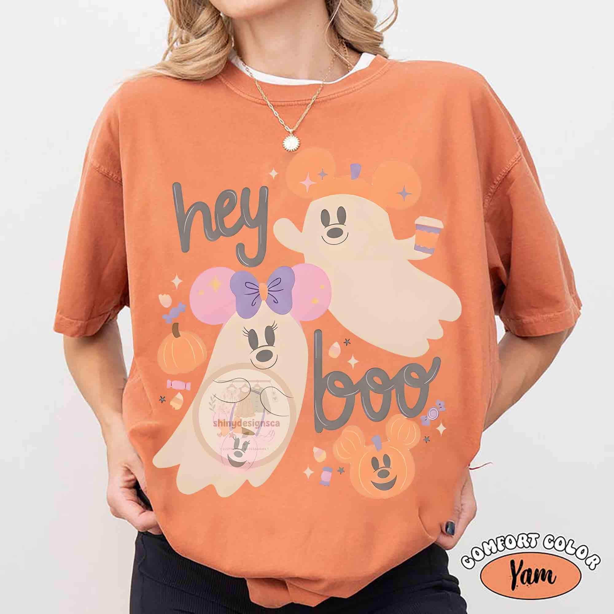 Mickey and Minnie Ghost Halloween Shirt, Boo Too You Tee, Disney Spooky Season, Not So Scary Party, Matching Family Fall Vacation Trip Tee 8