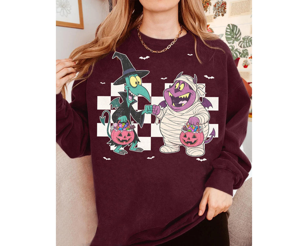 Vintage Disney Hercules Pain and Panic Halloween Shirt, Funny Mummy Tee, Checkered Spooky Season, Hercules Characters Halloween Costume Tee 8