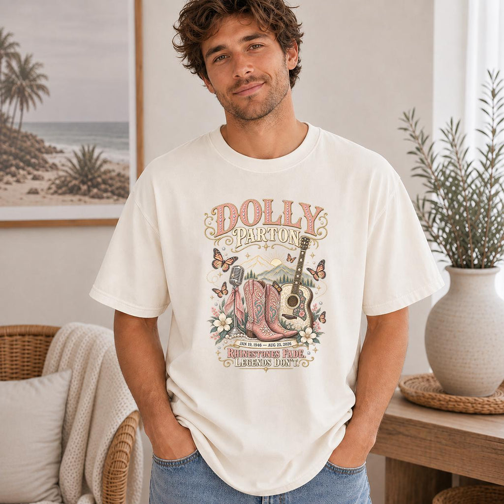 Dolly Parton Memorial T-Shirt, Rhinestone Cowgirl Country Music Tribute Tee, 1946–2026 8