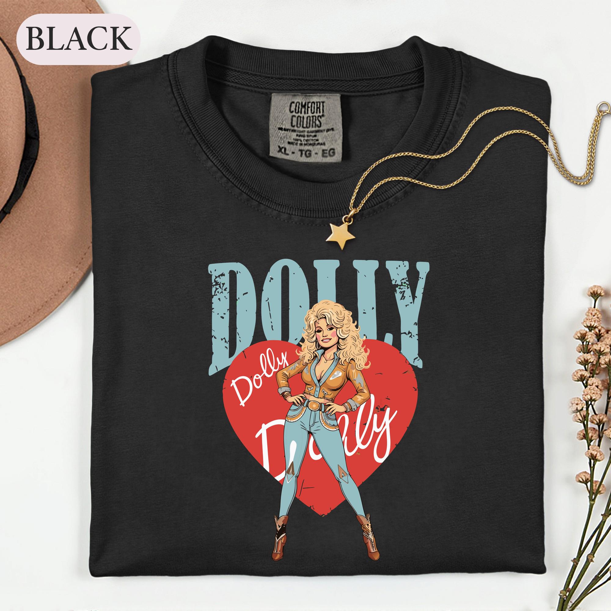 Dolly Parton Shirt, Country Music Graphic Tee, Retro Cowgirl T-Shirt, Rhinestone Western Style, Classic Country Music Fan Gift Idea for Her 8