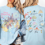 Retro Disney Princess Shirt, Coquette Princess Aesthetic Tee, Disney World Group Trip, Matching Family, Magic Kingdom Castle Vacation Shirt 9