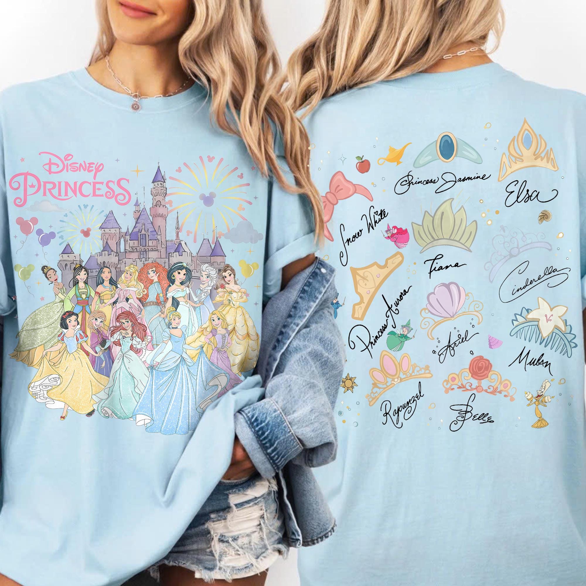 Retro Disney Princess Shirt, Coquette Princess Aesthetic Tee, Disney World Group Trip, Matching Family, Magic Kingdom Castle Vacation Shirt 9