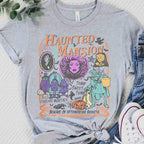 Retro Haunted Mansion Shirt, Madam Leota Hitchhiking Ghosts Tee, Disney Spooky Season, Gothic Halloween Family Trip, Foolish Mortals Tee 9