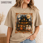 90s Bear Halloween Comfort Colors Shirt, Trick or Treat Pumpkin Tee, Cute Vintage Spooky Season Gift