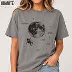 Astronaut Moon Shirt, NK Indie Folk Tee, Orbiter Inspired Concert Shirt, Great Divide Fan Gift, Indie Folk Concert Tee