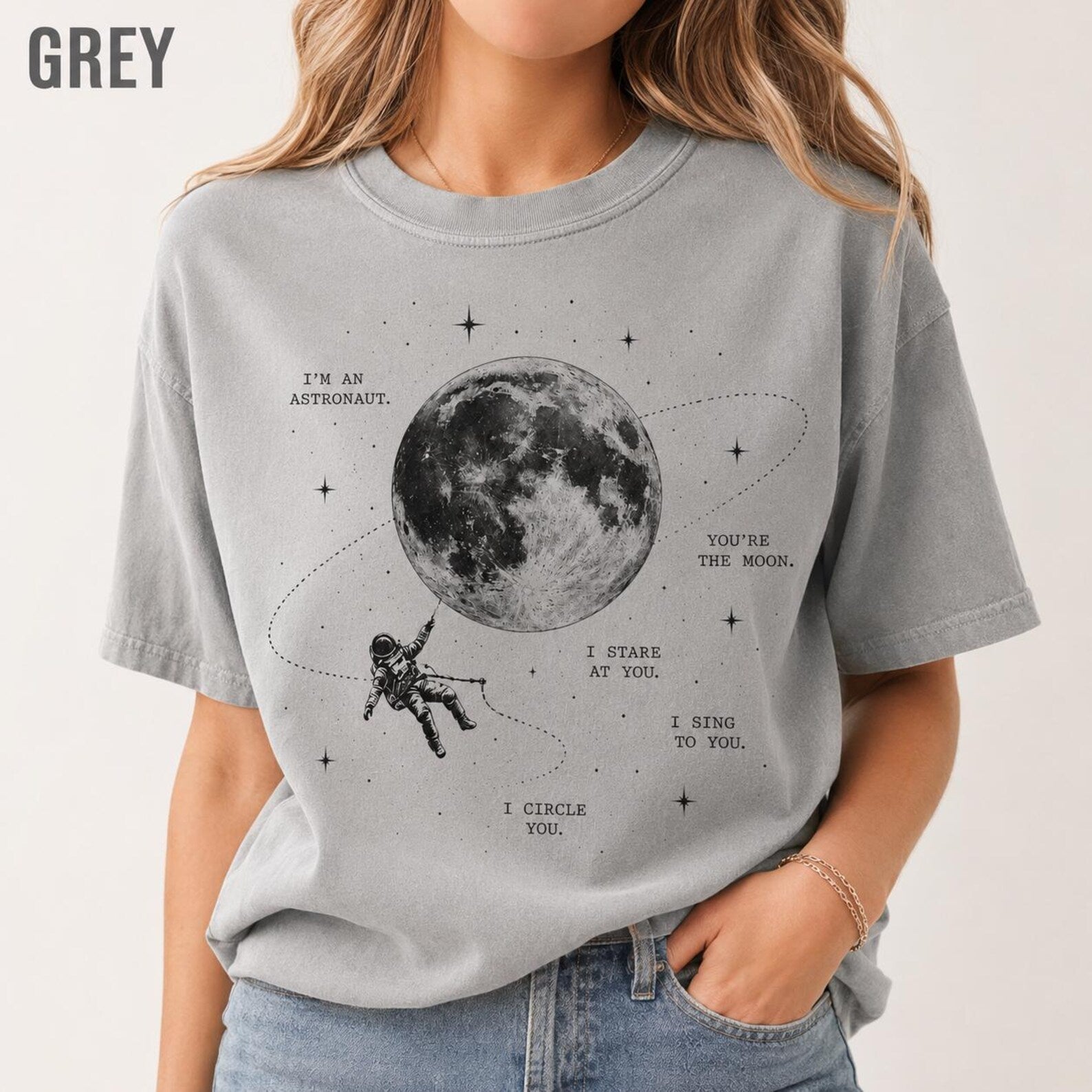Astronaut Moon Shirt, NK Indie Folk Tee, Orbiter Inspired Concert Shirt, Great Divide Fan Gift, Indie Folk Concert Tee
