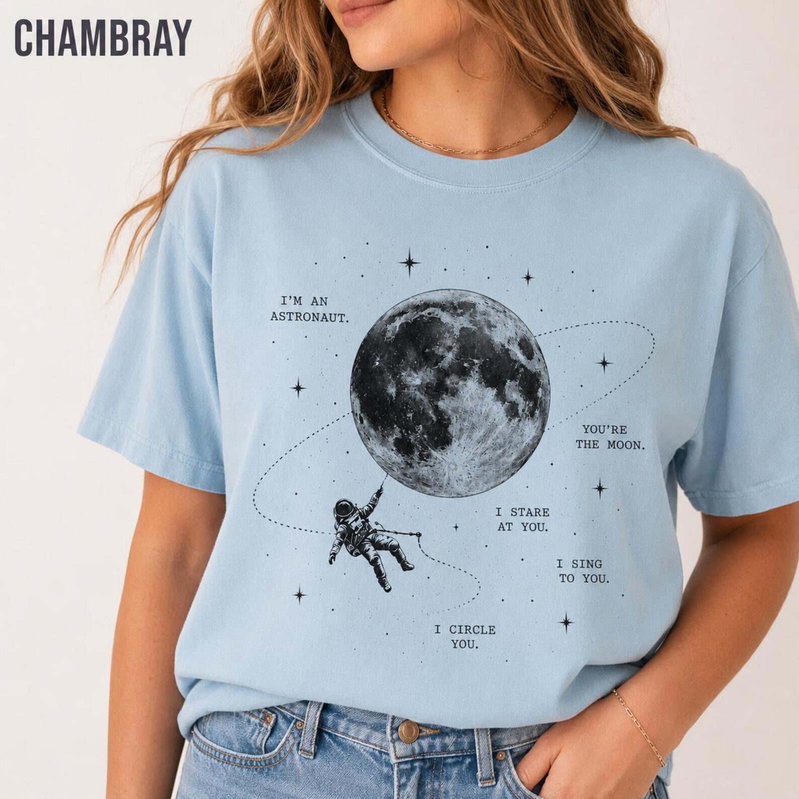 Astronaut Moon Shirt, NK Indie Folk Tee, Orbiter Inspired Concert Shirt, Great Divide Fan Gift, Indie Folk Concert Tee