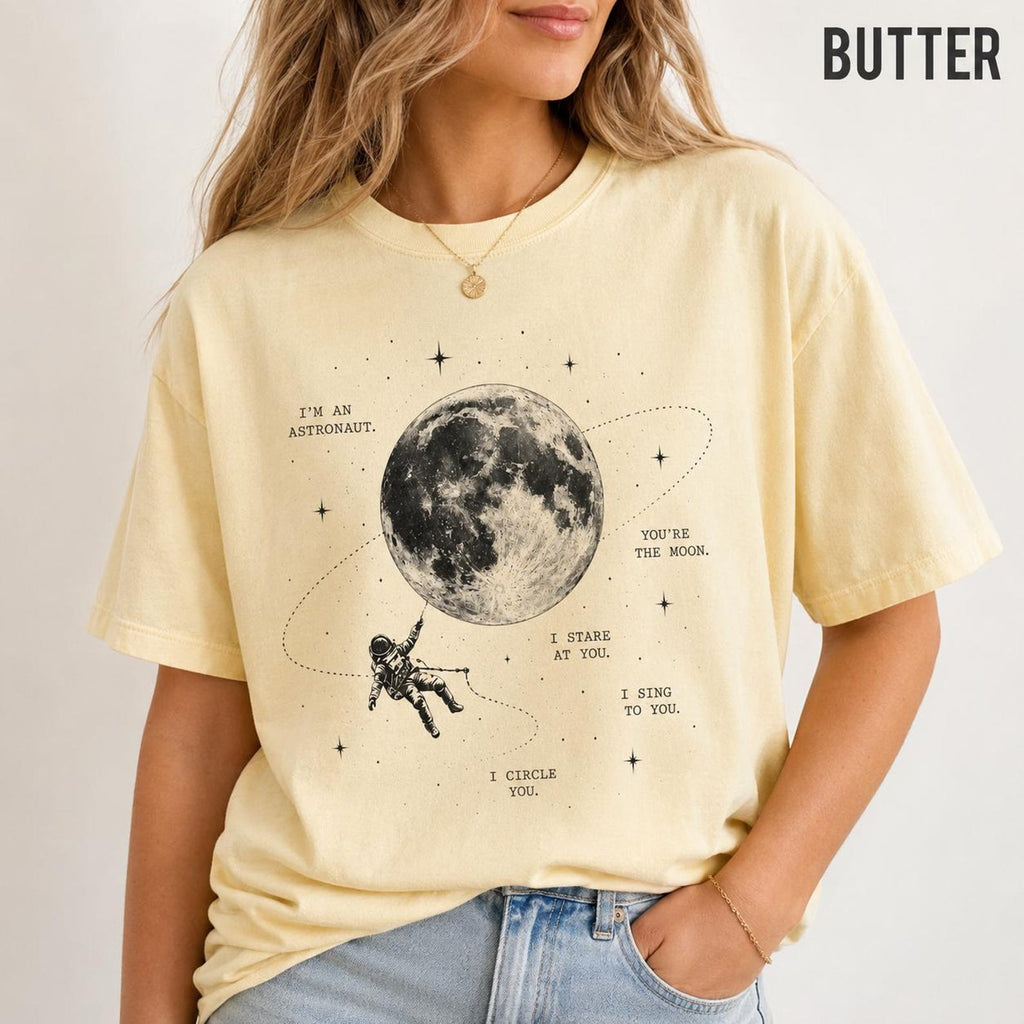 Astronaut Moon Shirt, NK Indie Folk Tee, Orbiter Inspired Concert Shirt, Great Divide Fan Gift, Indie Folk Concert Tee